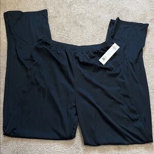 NWT Body Wrappers Black Unisex Pants Dancewear USA Wide Leg Size Medium